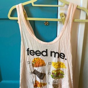 WILDFOX feed me tank / swimsuit cover up size S